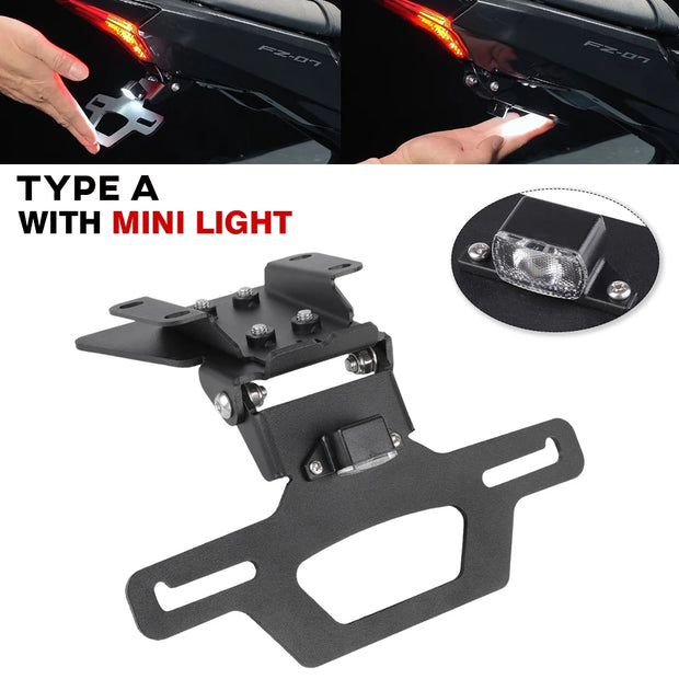 MT07 Foldable License Plate Holder/Tail Tidy 2014-2024 