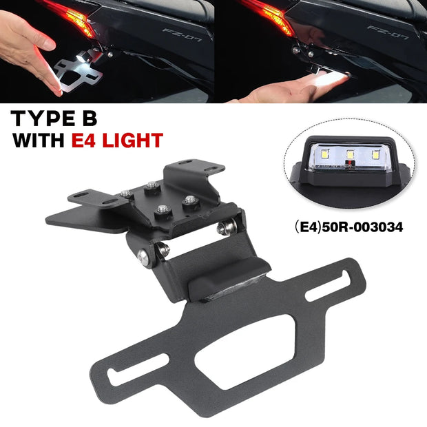 MT07 Foldable License Plate Holder/Tail Tidy 2014-2024 